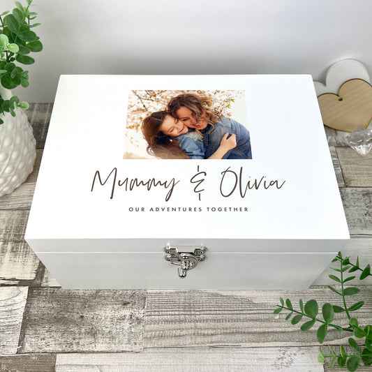 Personalised Our Adventures Together Photo Memory Box - 3 Sizes