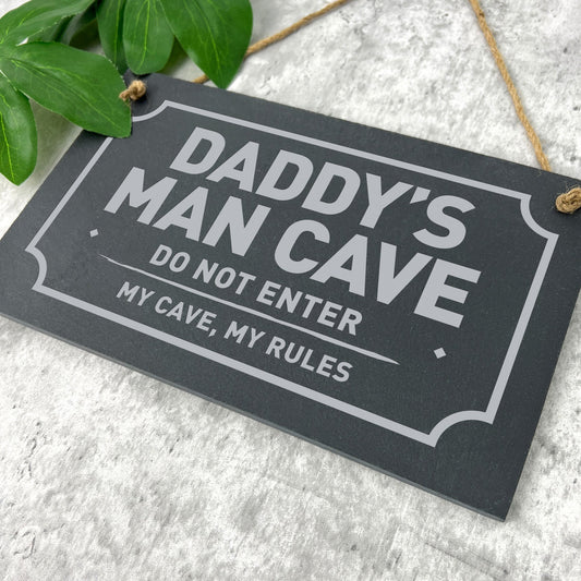 Personalised Any Message Slate Hanging Plaque 25 x 15cm