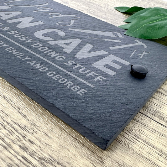 Personalised Tools Dad's Man Cave Slate Wall Sign 25 x 15cm