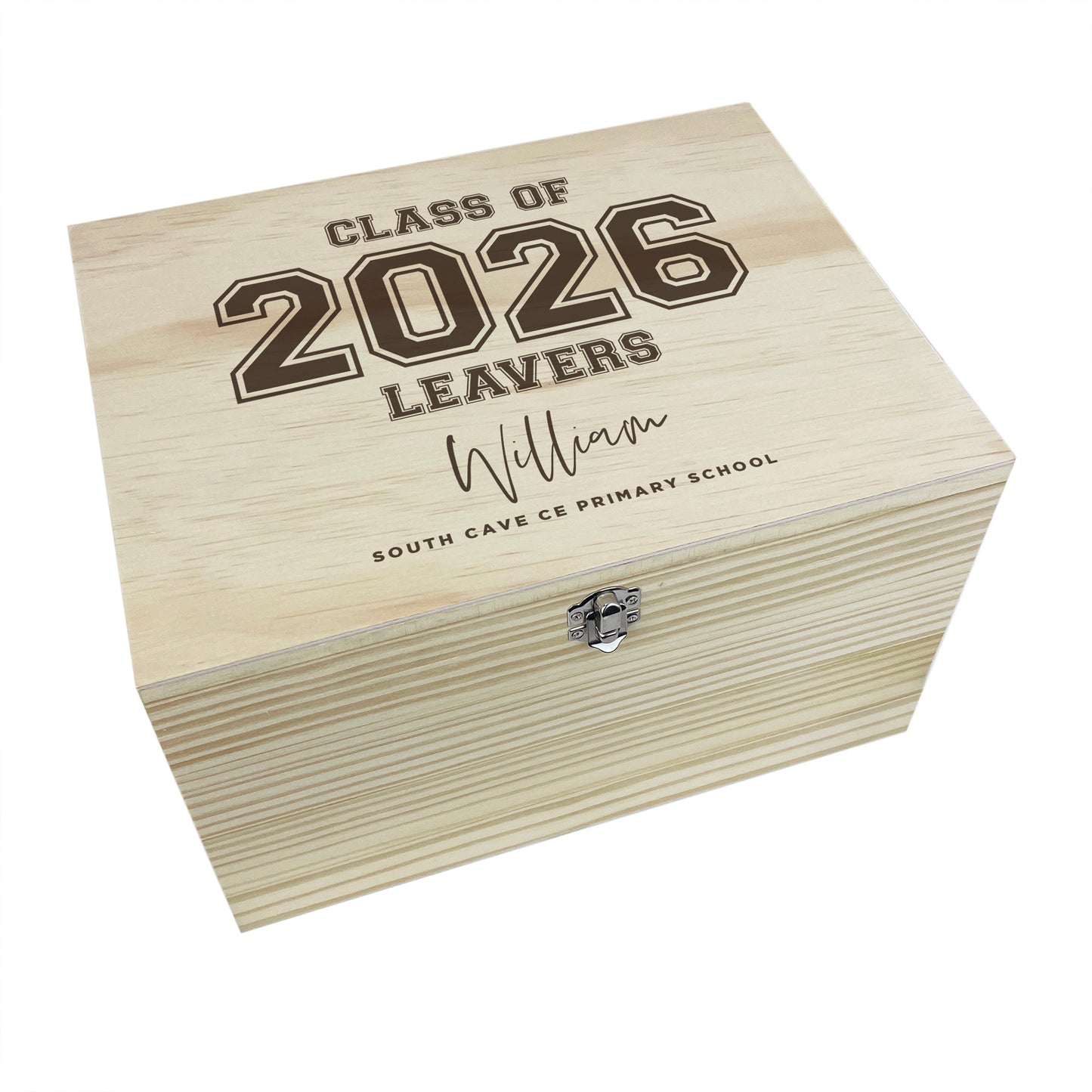 Personalised 'Class Of 2026' Leavers Memory Box - 5 Sizes