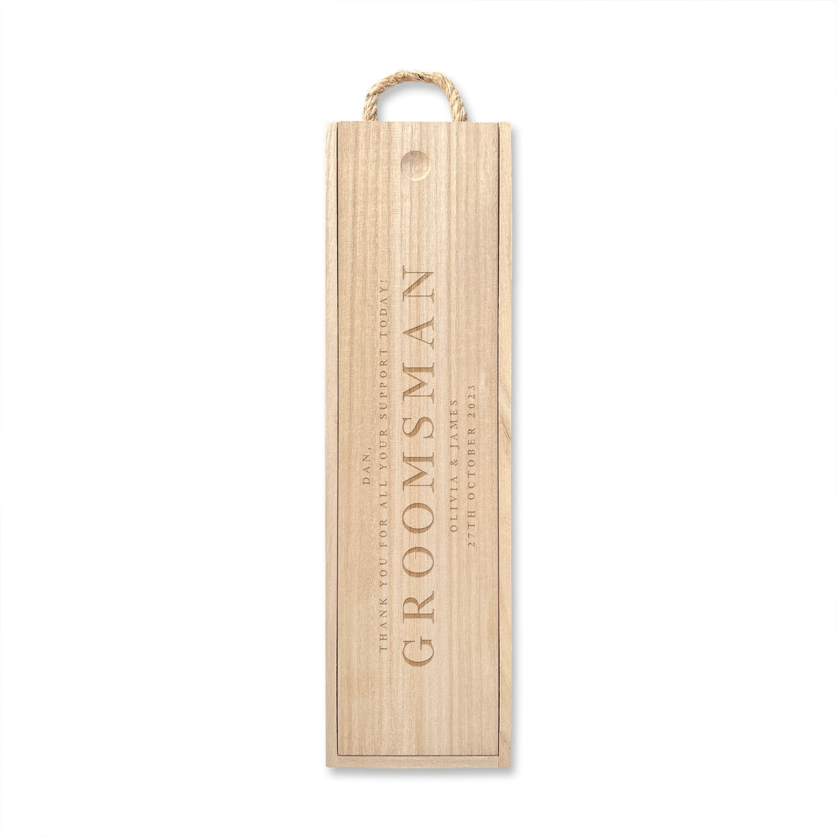 Personalised Wine Gift Box | Champagne Gift Box | Groomsman or Best Man Gift