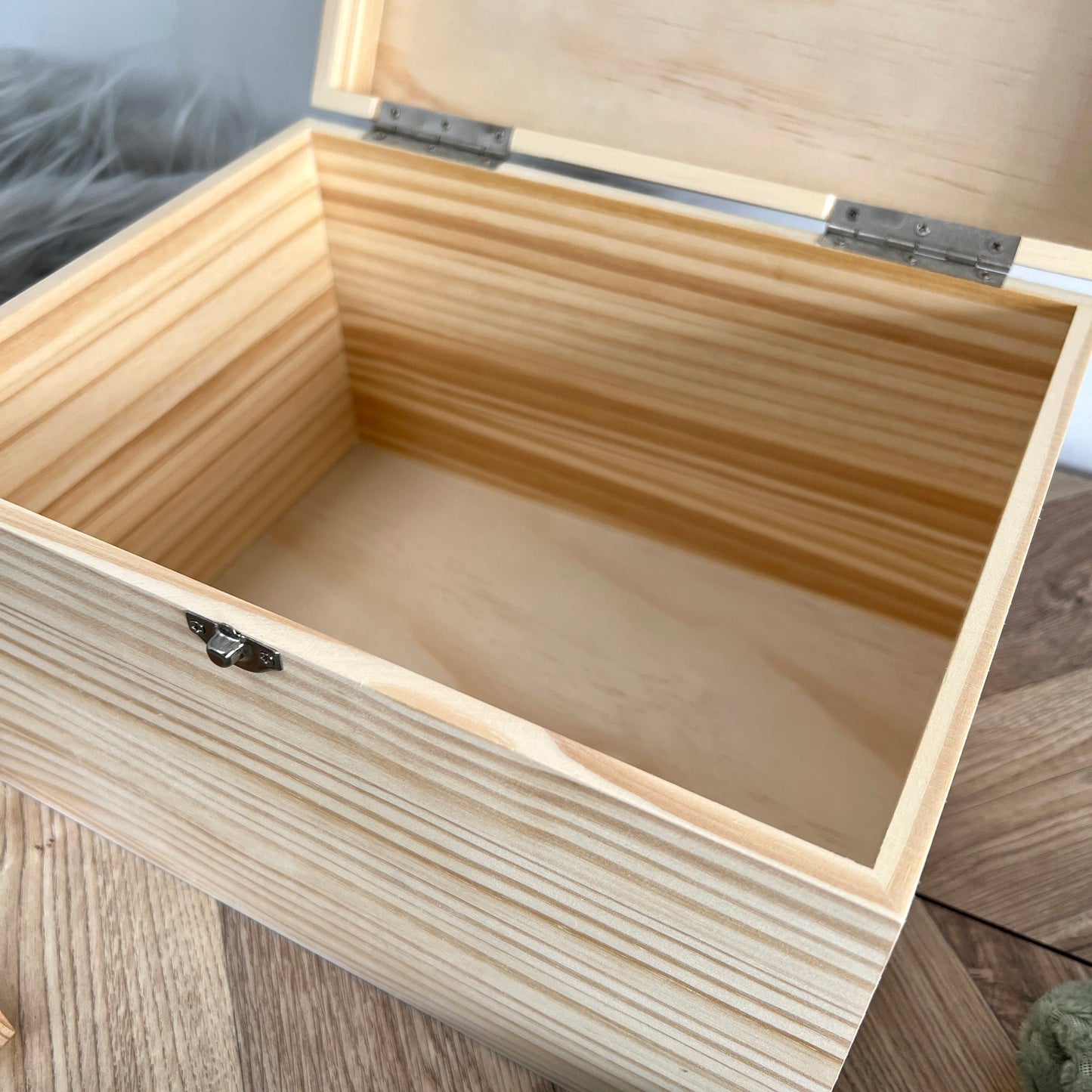 Personalised My First Keepsakes Engraved New Baby Keepsake Box - 5 Sizes