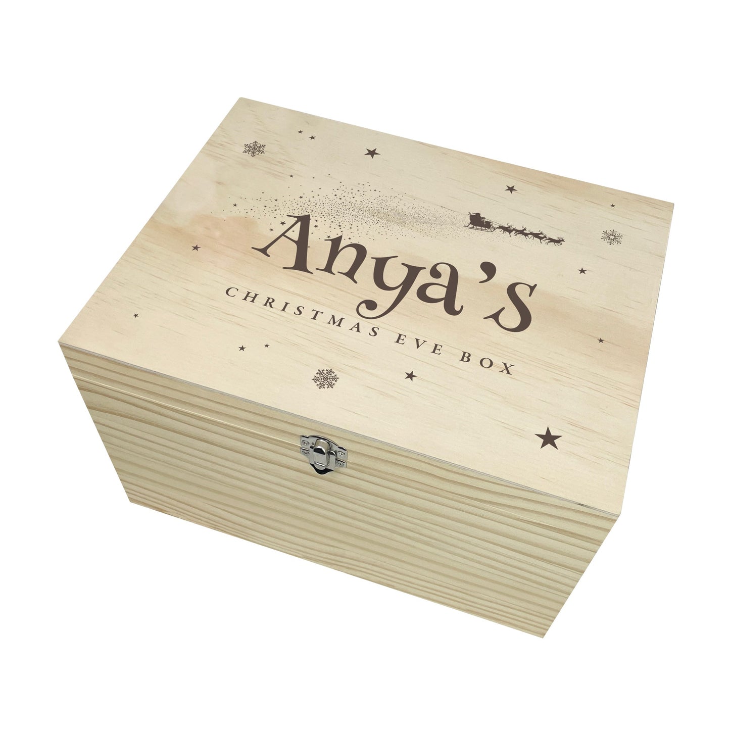 Personalised Santa Sleigh Christmas Eve Box - 5 Sizes