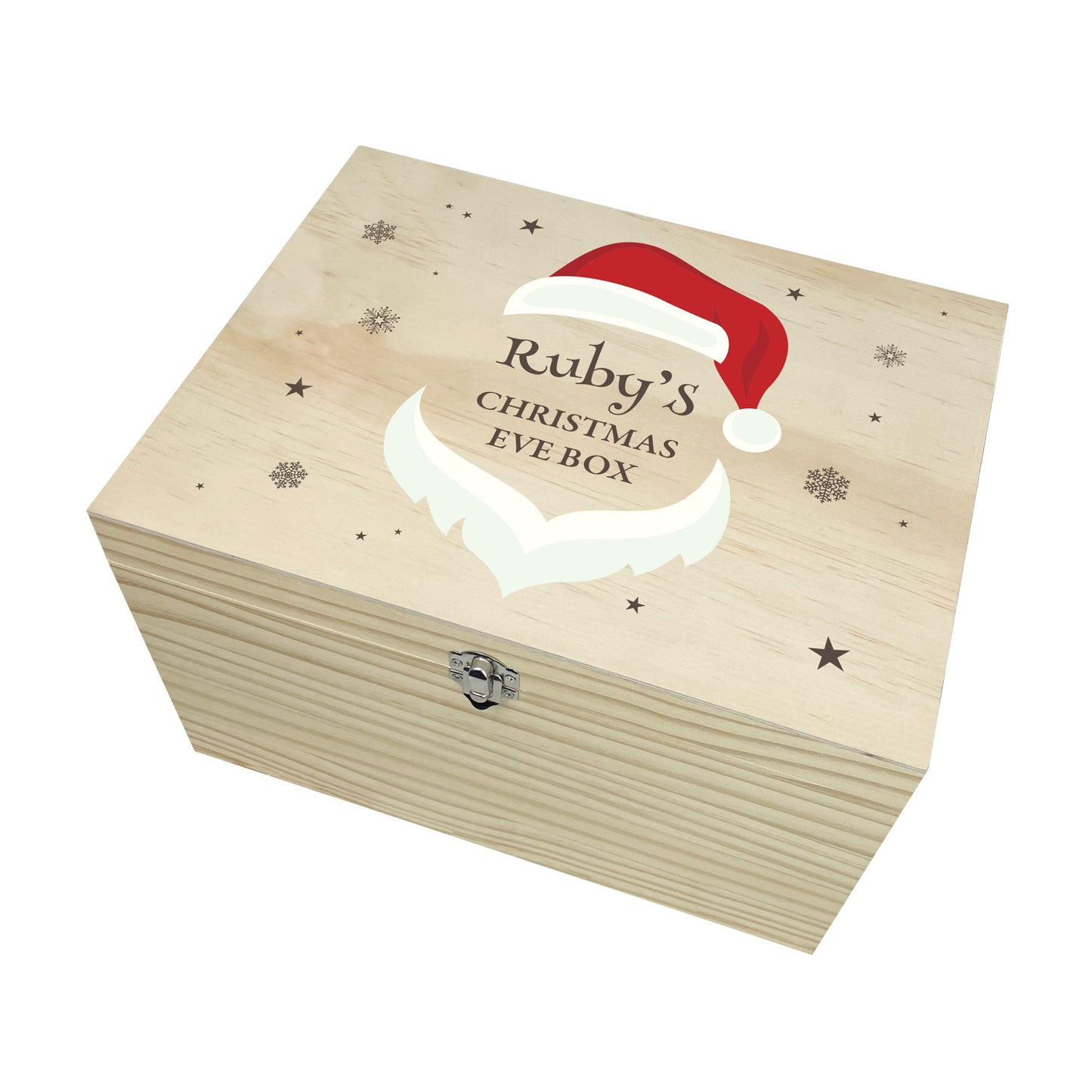 Personalised Santa Face Christmas Eve Box - 5 Sizes