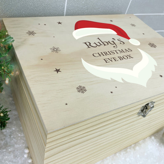 Personalised Santa Face Christmas Eve Box - 5 Sizes