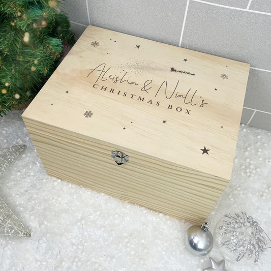 Personalised Couples Christmas Eve Box - 5 Sizes