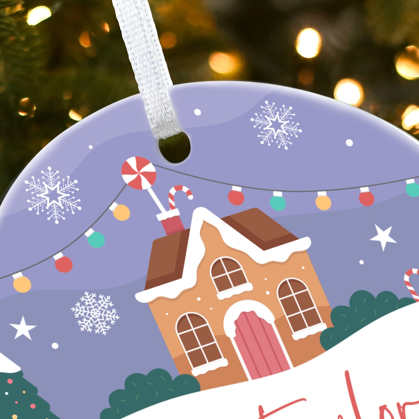 First Christmas New Home Ceramic Disc Hanging Decoration + Gift Box