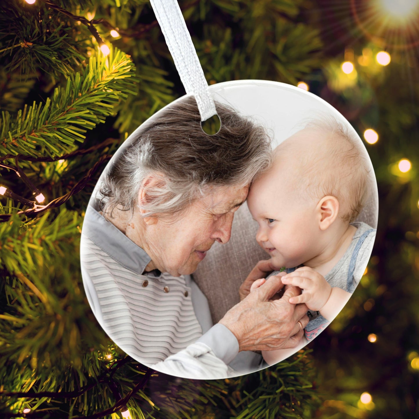 Your Favourite Photo Ceramic Disc Hanging Decoration + Gift Box