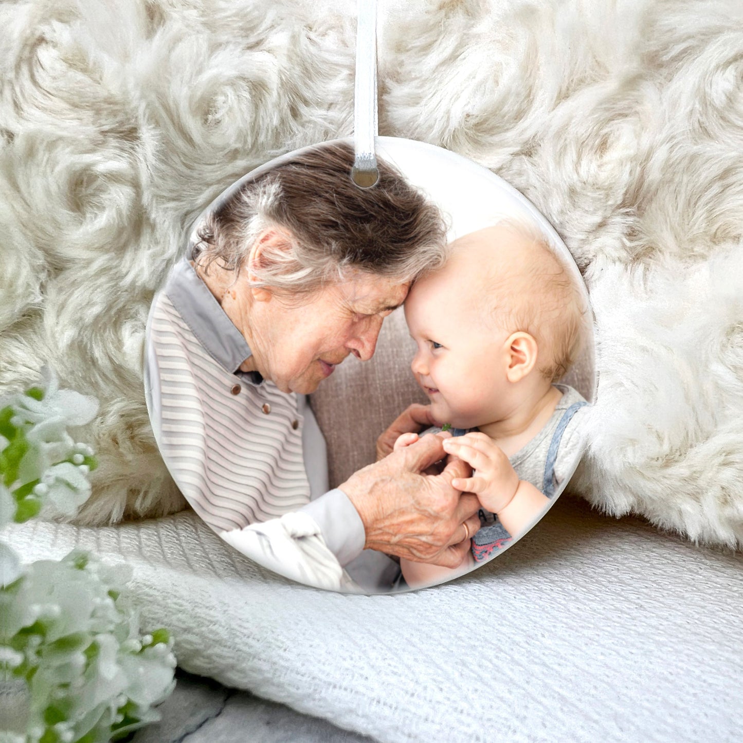 Your Favourite Photo Ceramic Disc Hanging Decoration + Gift Box