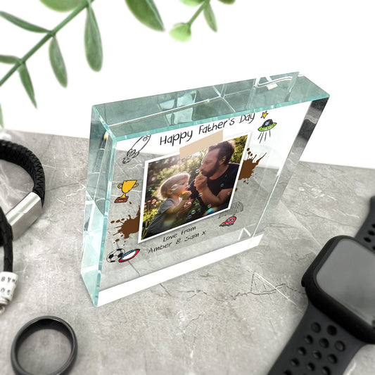 Personalised 'Our Adventures' From the Kids/Grandkids Crystal Token