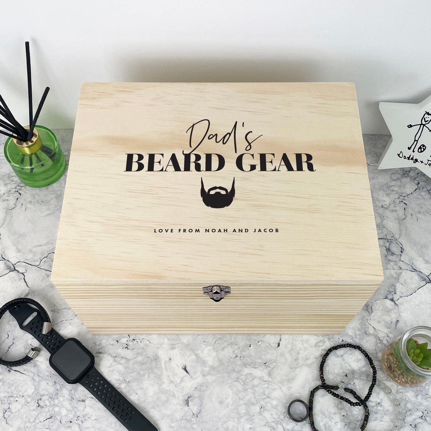 Personalised Beard Gear / Grooming Kit Hamper Box - 5 Sizes