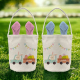 Personalised Easter Egg Hunt Basket Pink or Blue Easter Truck