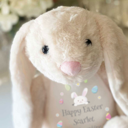 Personalised Voice Message Easter Bunny - Cream