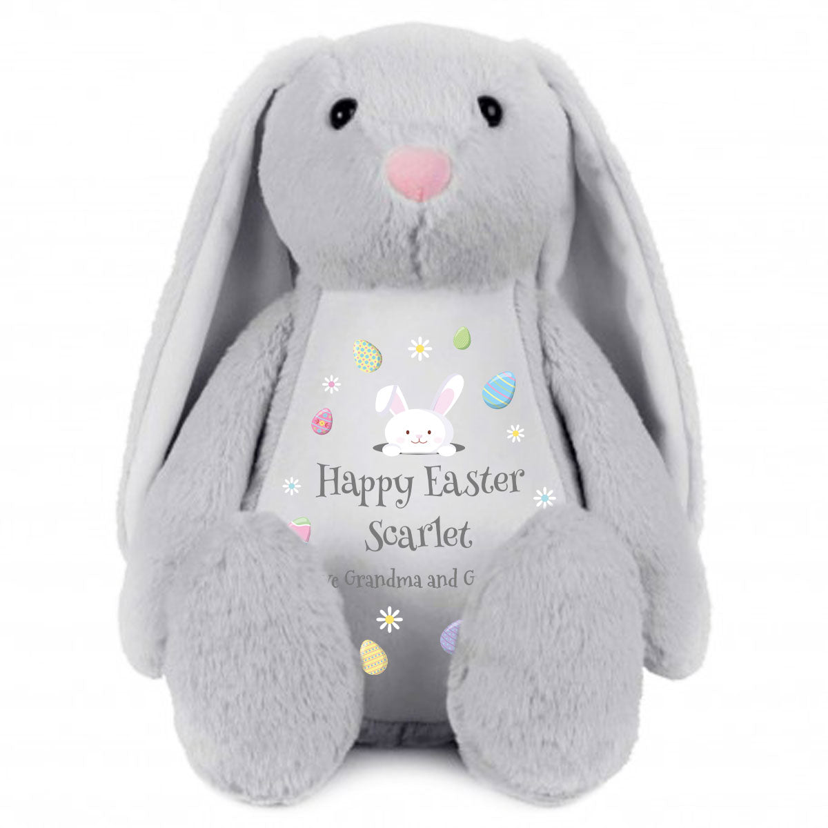 Personalised Voice Message Easter Bunny - Grey