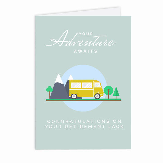 Personalised Leaving Retirement Adventure Card