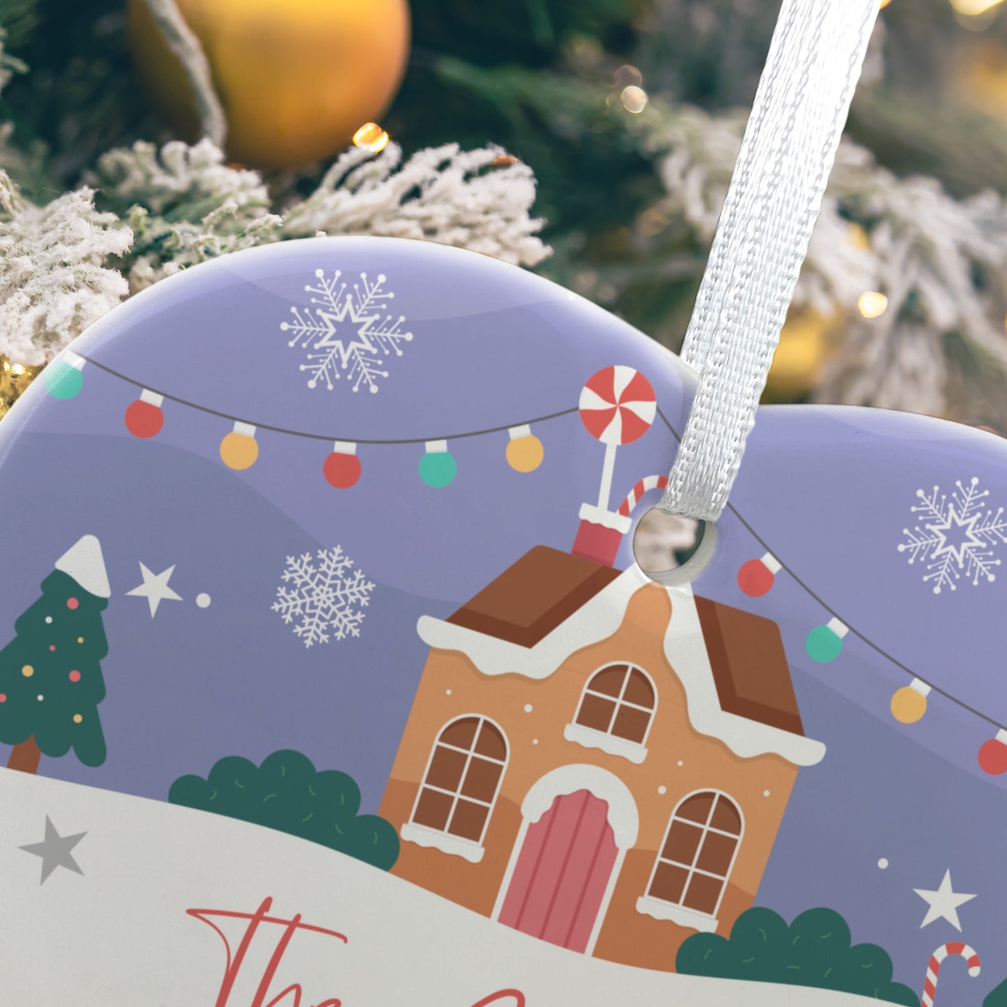 First Christmas New Home Ceramic Heart Hanging Decoration + Gift Box