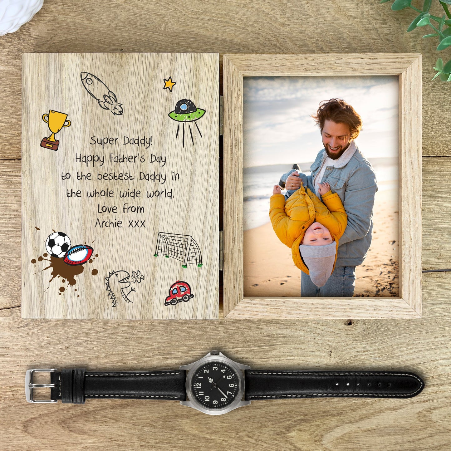 Personalised 'Our Adventures' From the Kids/Grandkids Book Photo Frame