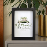 Personalised Just Married Wedding Print for the Bride and Groom