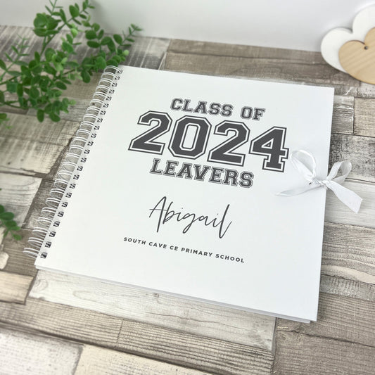 Personalised 'Class Of 2025' Leavers Scrapbook / Signing Book