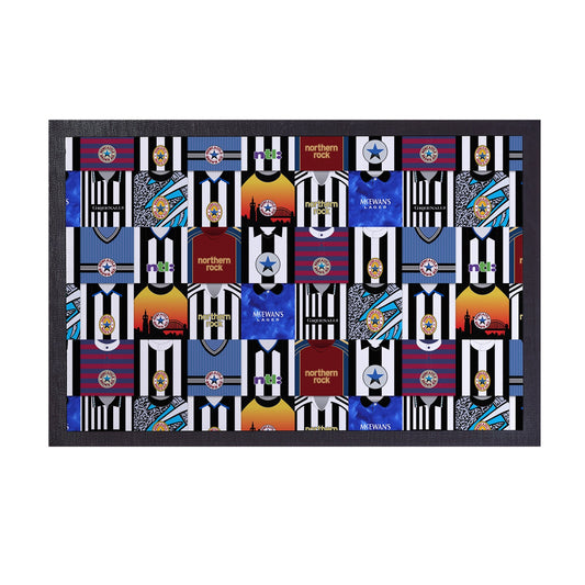Newcastle Kit Montage - Retro Door Mat - 60cm x 40cm