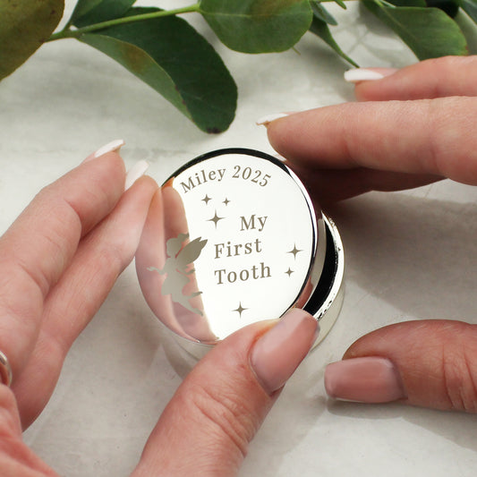 Personalised Fairy Princess First Tooth Trinket Box