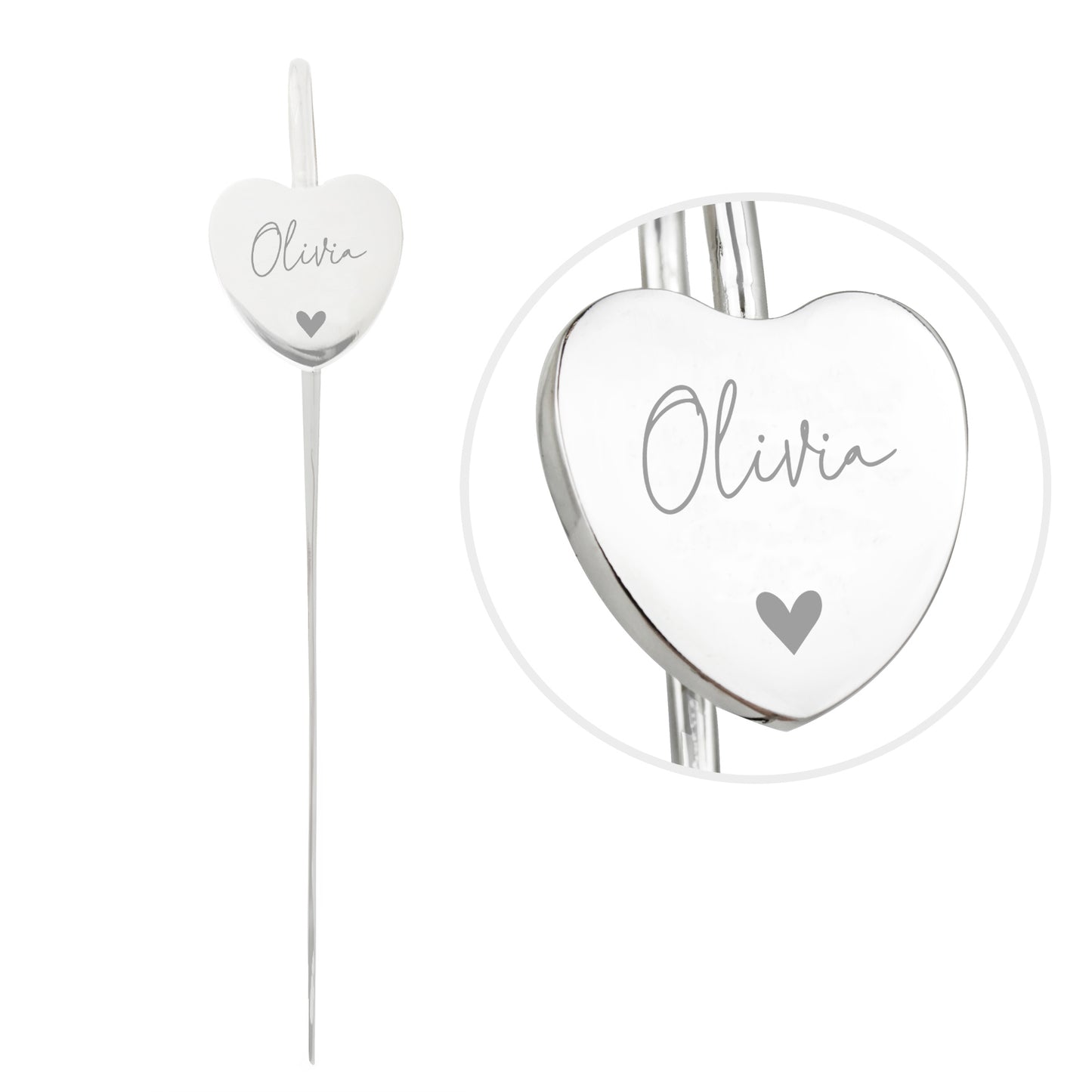 Personalised Engraved Heart Bookmark