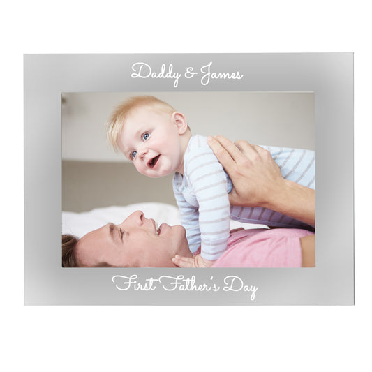 Personalised Free Text 5 x 7 Silver Photo Frame