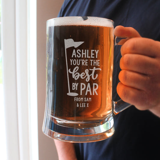 Personalised Best By Par Tankard