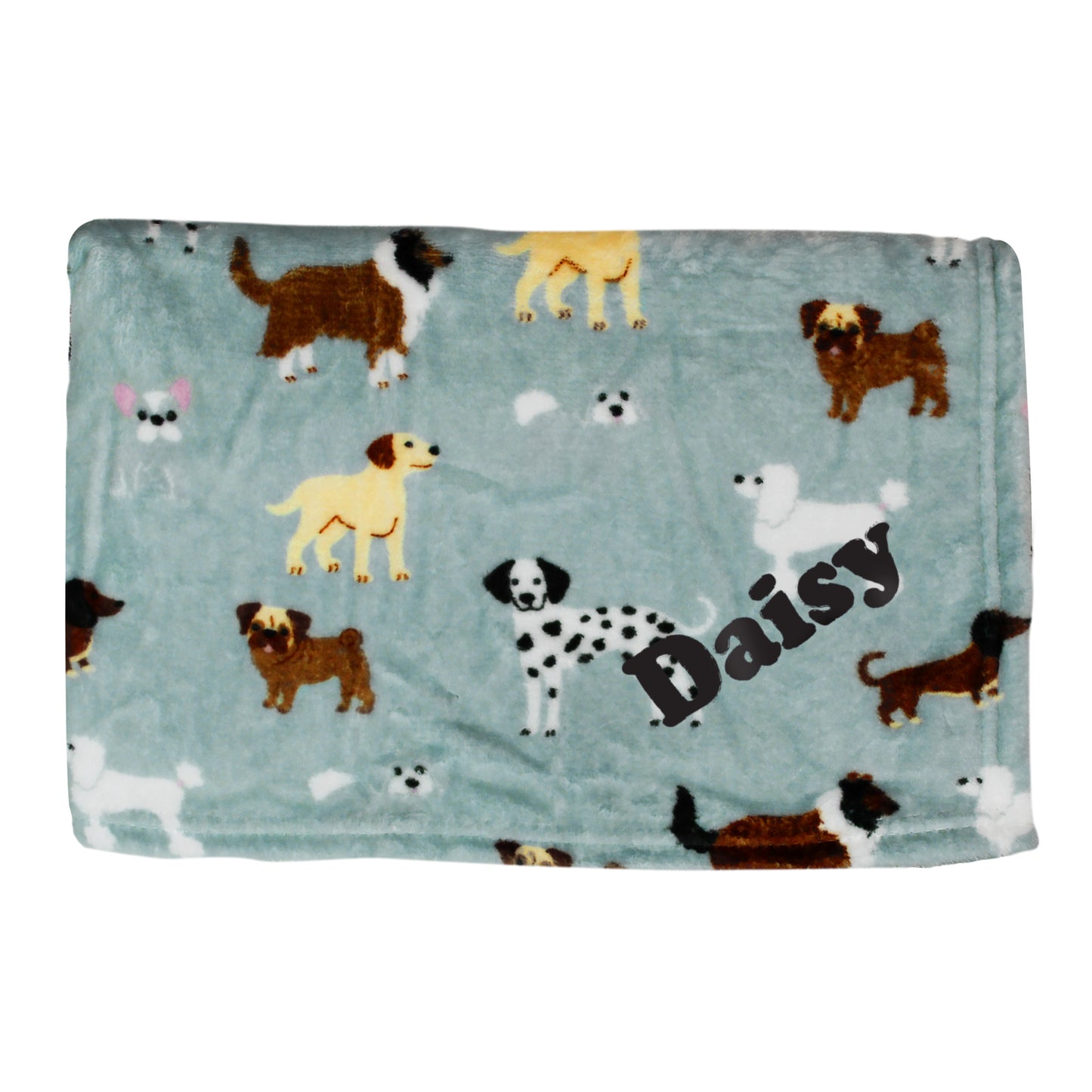 Personalised Dog Paw Print Fleece Blanket
