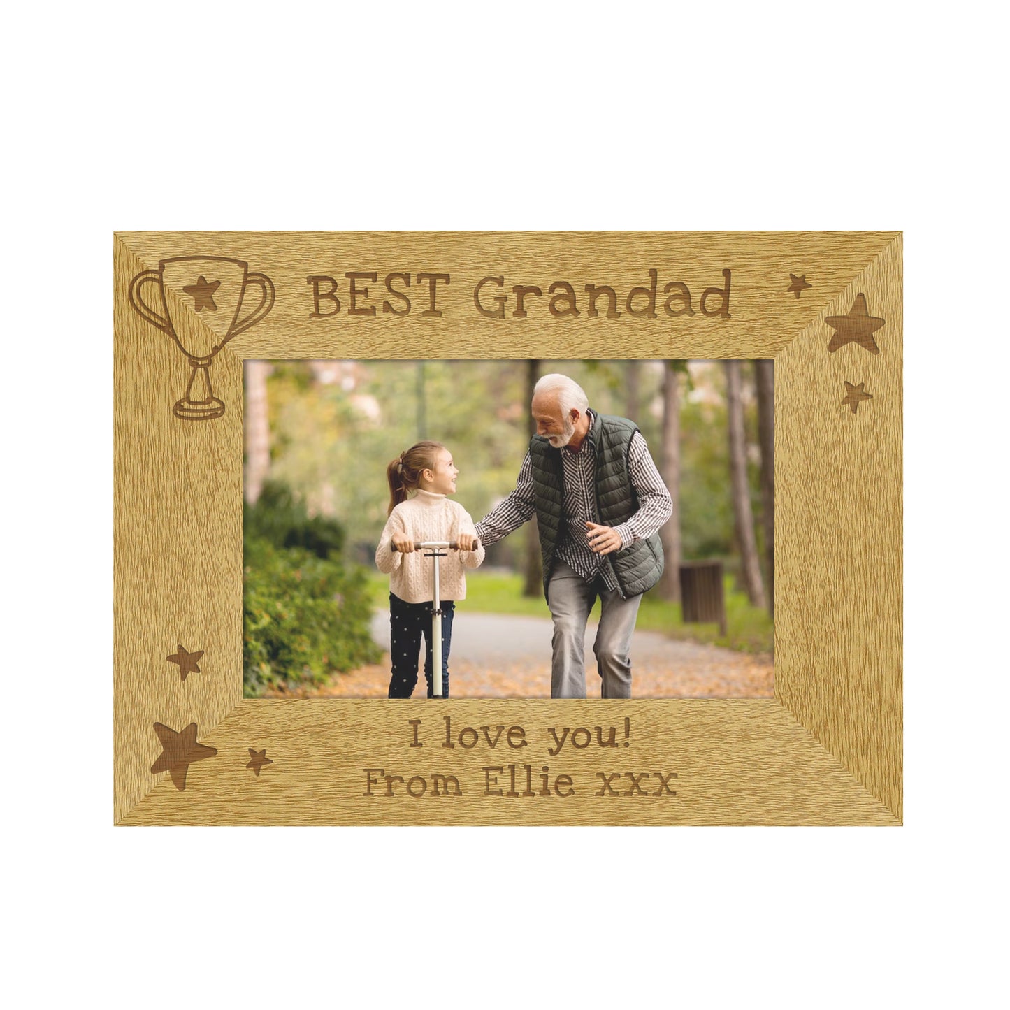 Personalised Simply The Best 6x4 Landscape Wooden Photo Frame