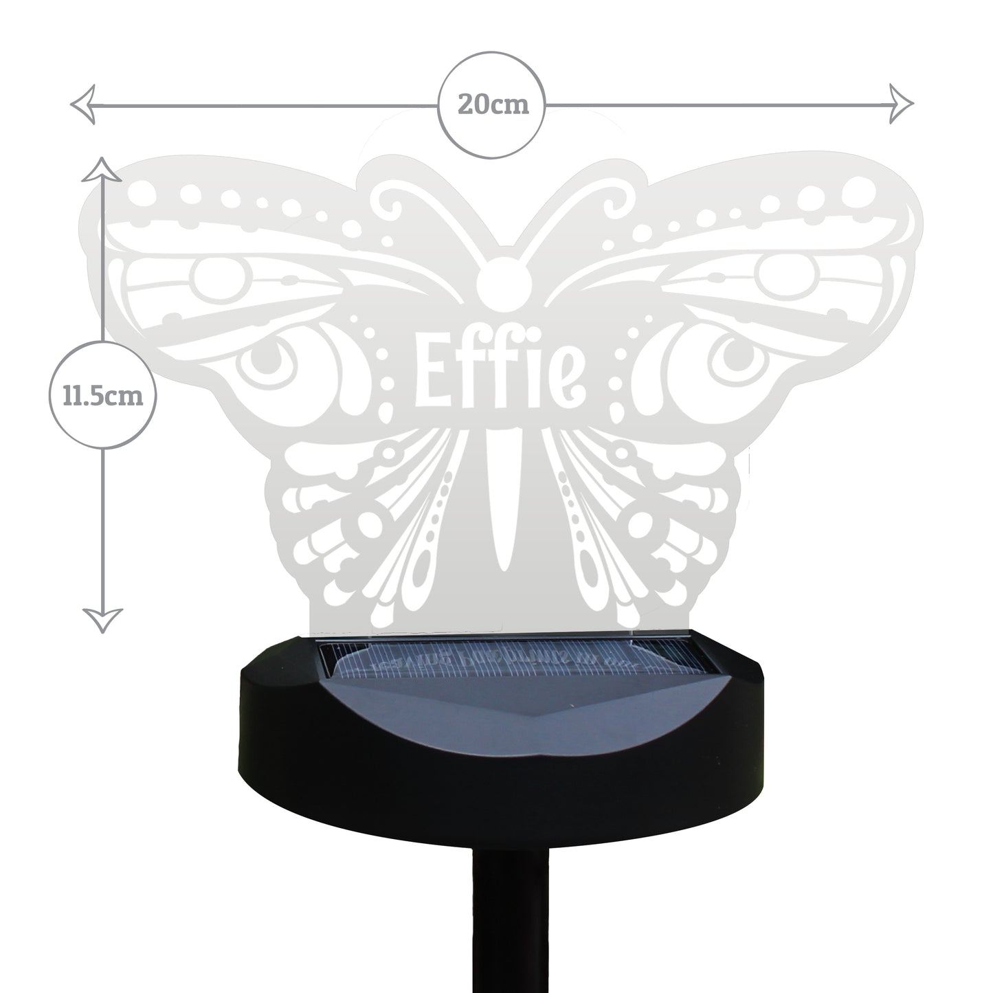 Personalised Butterfly Solar Light