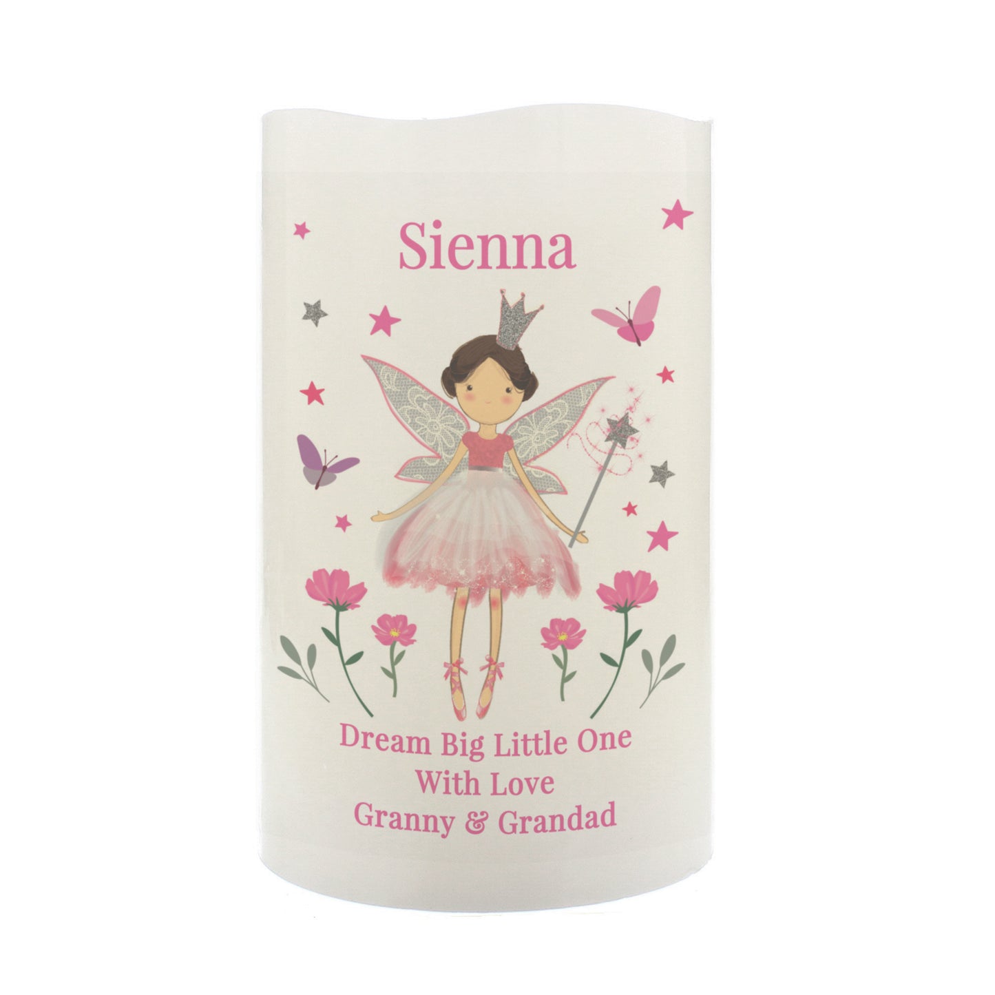 Personalised Fairy Princess Night Light LED Candle