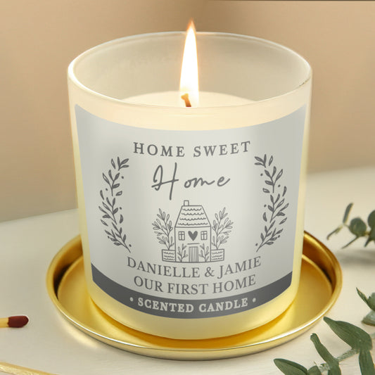 Personalised HOME Scented Jar Candle
