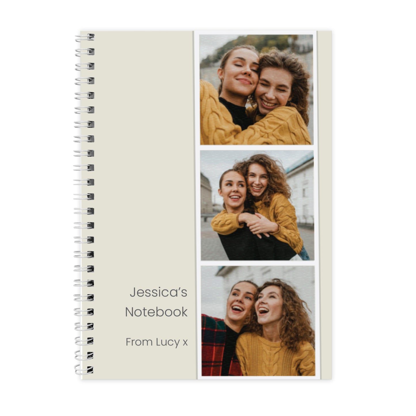 Personalised Photo Upload Strip Notebook
