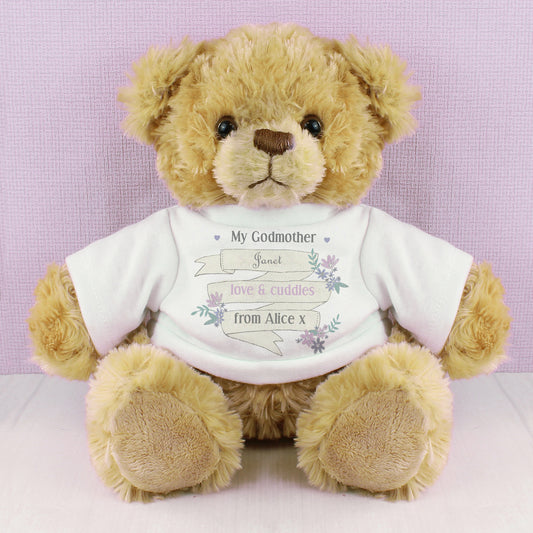 Personalised Garden Bloom Message Teddy Bear