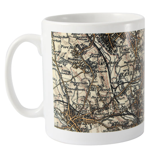 Personalised 1896 - 1904 Revised New Map Mug