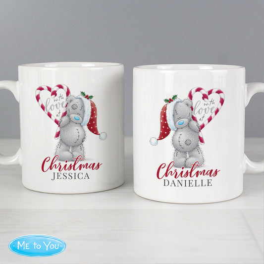 Personalised Me To You 'With Love At Christmas' Couples Mug Set