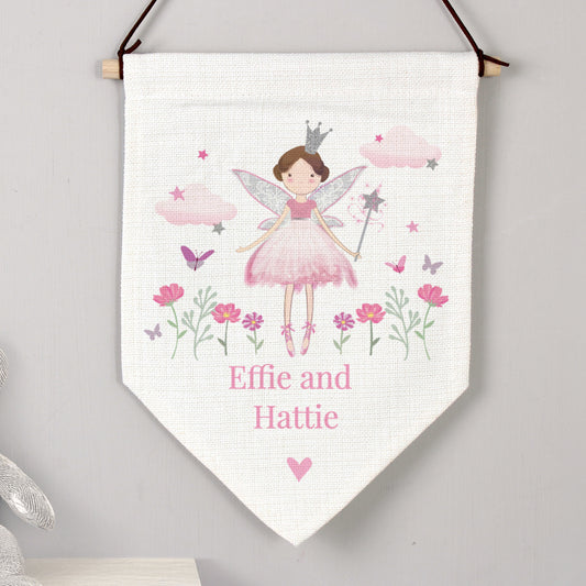Personalised Fairy Princess Wall Art Banner