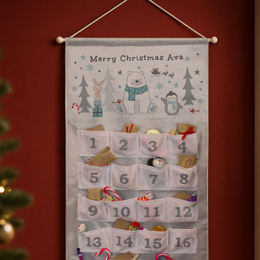 Personalised Polar Bear Advent Calendar
