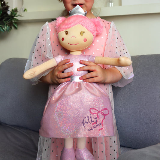 Personalised Bow Princess Rag Doll
