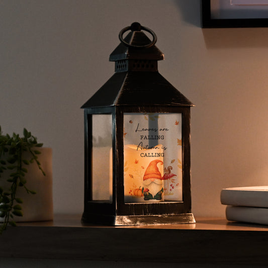 Personalised Autumn Gonk LED Lantern