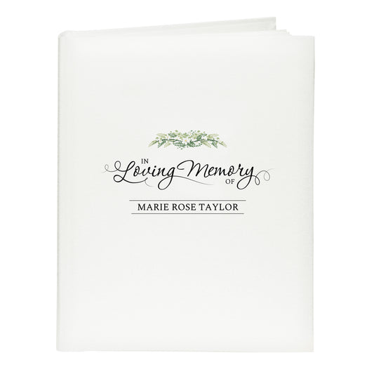 Personalised In Loving Memory Traditional Photo Album