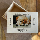 Personalised Pet Photo Memory or Memorial Box