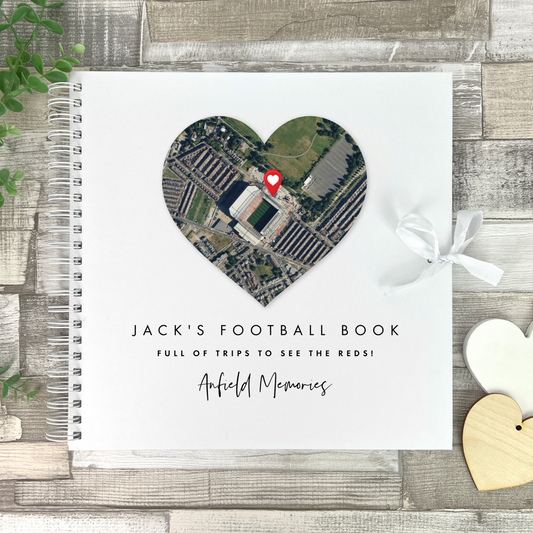 Personalised Heart Map Location Memory Scrapbook
