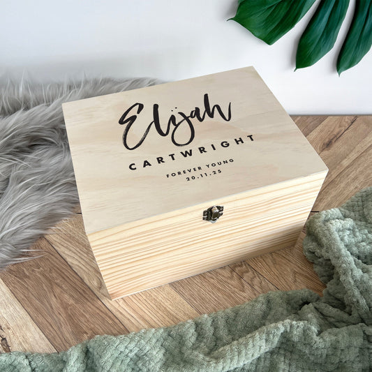 Personalised Modern Any Occasion Memory Box - 5 Sizes