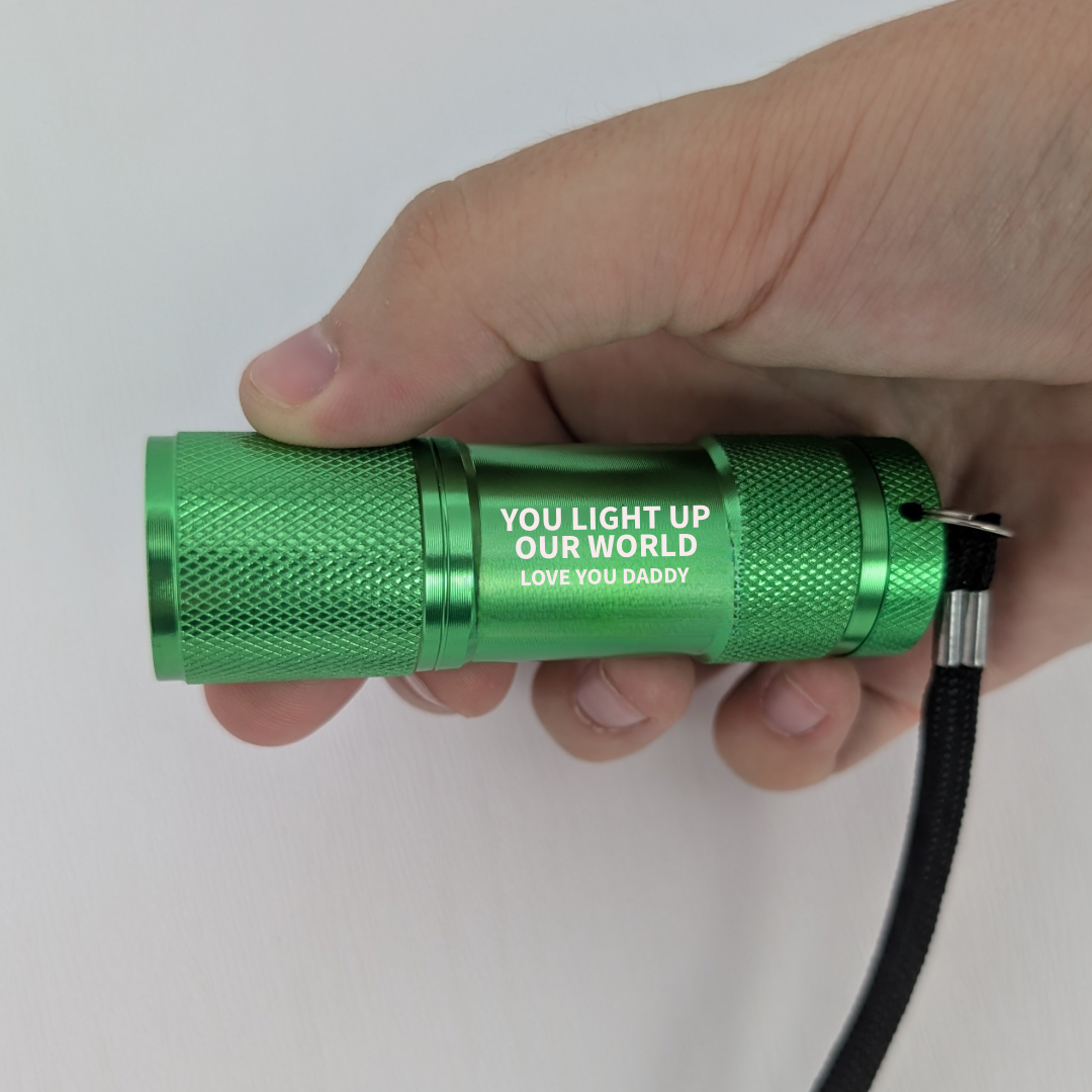 Personalised You Light Up My/Our World Mini Torch