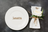 Custom Wedding Place Names in Wood or Acrylic - Vintage 1930s Design - Personalised Table Settings