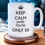Personalised Birthday Keep Calm and Carry On Mug Mug Always Personal 