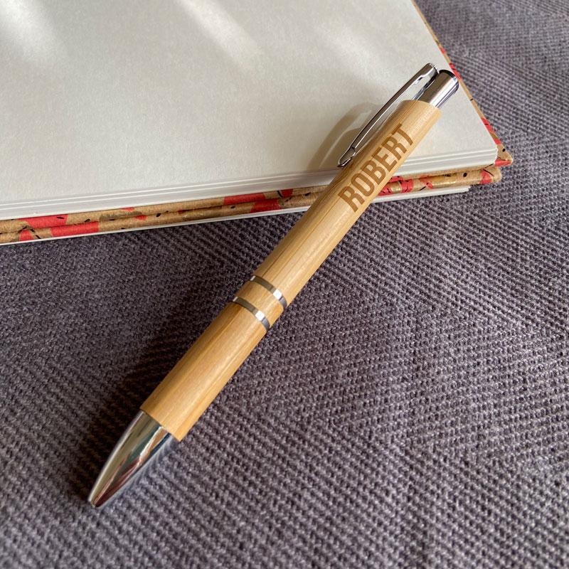 Personalised Bamboo Pen Engraved With Name Pen Always Personal 
