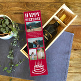 Personalised Birthday Wine Box Photos and Message Wine Box Always Personal 